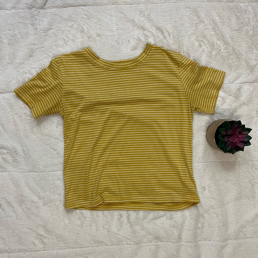 Yellow striped top